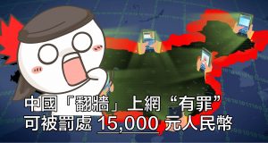 中国立新例，“翻墙” 有罪可被罚处15,000元人民币！