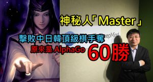 神秘人“Master”击败中日韩顶级棋手夺60胜,原来是AlphaGo