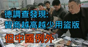 德调查发现智商越高越少用盗版,但中国例外