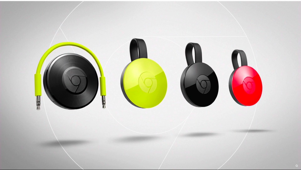 Chromecast2.0发表,加码推出新产品ChromecastAudio!!