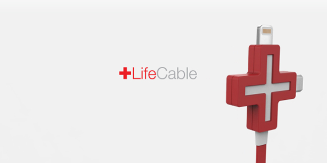 开心Share！LifeCable充电线手机电量可以两份用