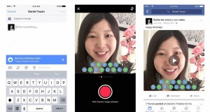 Facebook讲“生日快乐”太爆闷，现在你可以传短片送上亲吻！