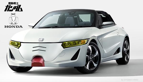 HONDA车厂推出高达版S660,高出力型RX−78−2