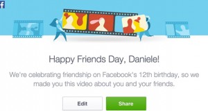 Facebook12岁生日搞个FriendsDay回顾一吓朋友仔！