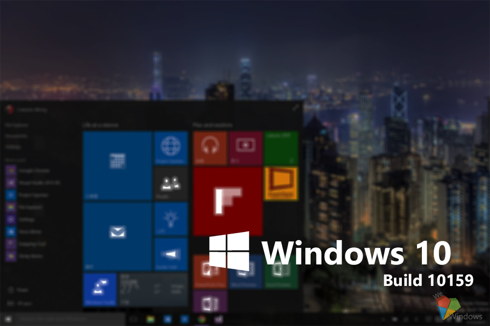 Windows10PCBuild10159开始推送给WindowsInside们！