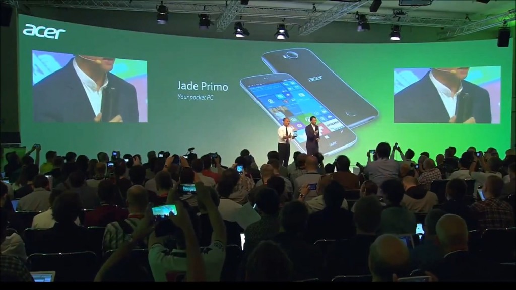 Acer正式发布全球第一款Windows10Mobile旗舰装置-JadePrimo