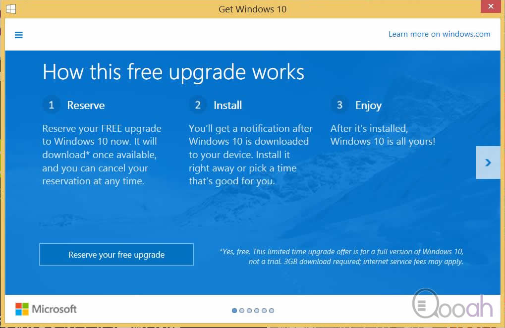 微软推出Windows10预约升级通知，盗版亦可成功登记！？