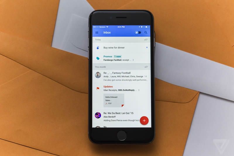 无须邀请功能再增强，Google新GmailApp“Inbox”全面开放使用！