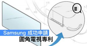 圆角电视专利，Samsung成功申请了