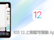 iPhoneX系列手机在iOS12系统中轻松向上滑动就可清除App啰！