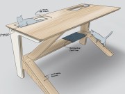猫奴们注意！国外推出一款让“喵皇”能尽情玩乐的工作桌