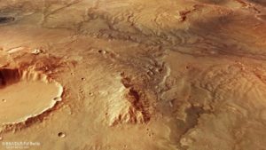快车号卫星成像显示，数十亿年前火星古代河流砌出山谷