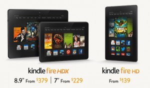 Amazon 推两款 Kindle Fire HDX，6 吋手机明年推出