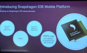 高通推出 Snapdragon 636 行动平台 支援 FHD+ 18:9 宽屏幕应用